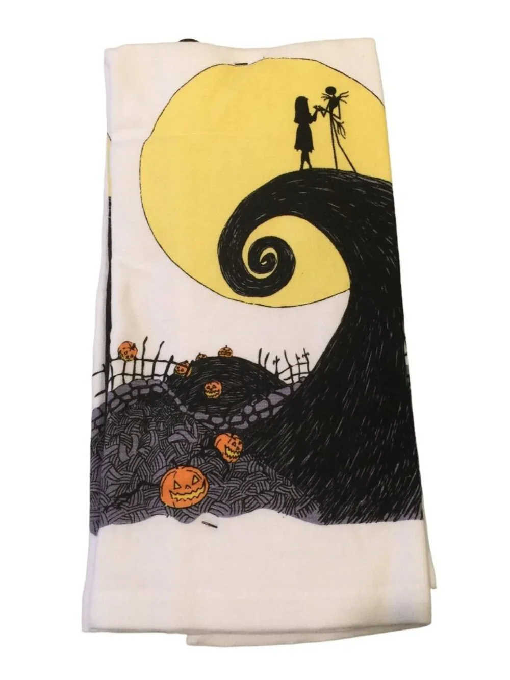 Disney The Nightmare Before Christmas Jack & Sally Kitchen Towels Set of 2